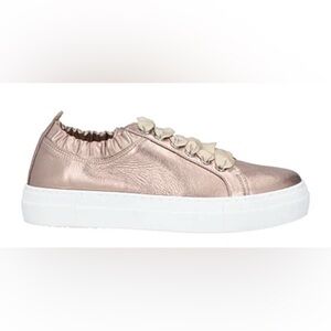 Wave Bronze/Rose GdMetallic Sneakers with Ribbon Laces - Size 6